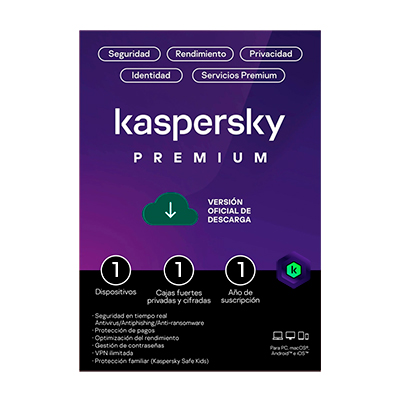 ANTIVIRUS KASPERSKY PREMIUM 1 US + 1 KPM