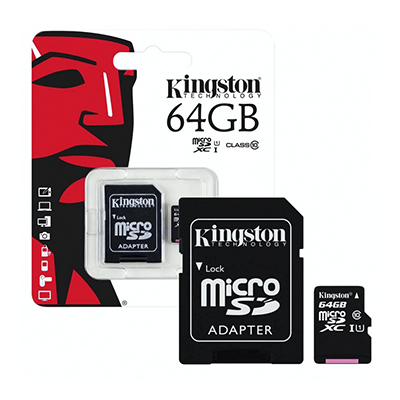 MICRO SD KINGSTON 64GB CLASE 10 100 MBPS