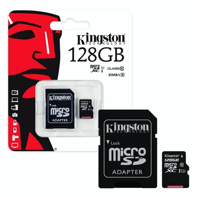 Micro SD Kingston 128Gb Clase 10