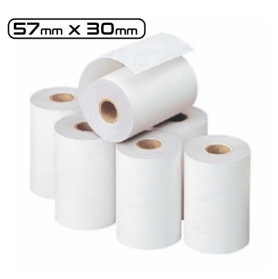 Rollo papel termico 57mm x 30 MTS
