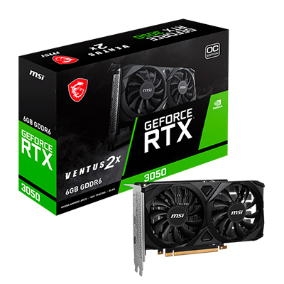 TARJETA DE VIDEO MSI GEFORCE RTX 3050 OC VENTUS 2X 6G GDDR6
