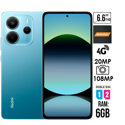 CELULAR XIAOMI REDMI NOTE 14 AZUL 128GB