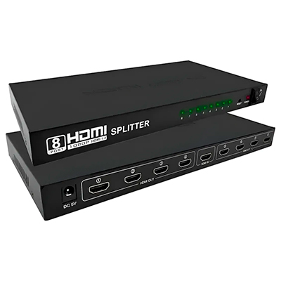 SPLITTER HDMI 8 PUERTOS FHD 4K
