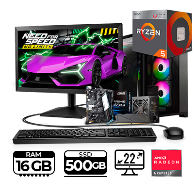 COMPUTADOR GAMER POWER GROUP R56162SK-P RYZEN 5