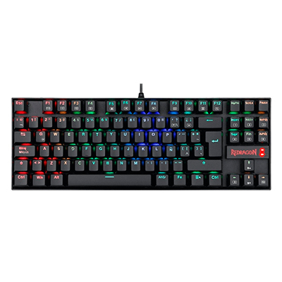 TECLADO GAMER REDRAGON K552-KR-SP-BLUE-RGB KUMARA MECANICO