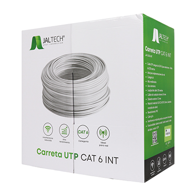 CABLE DE RED UTP CAT6 300M JALTECH JAL-CAT6 PARA INTERIOR