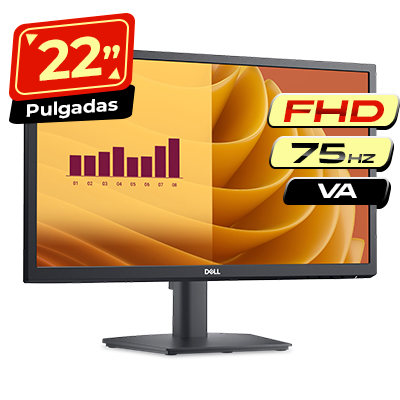 MONITOR DELL 22 E2225H FHD VGA - DISPLAYPORT