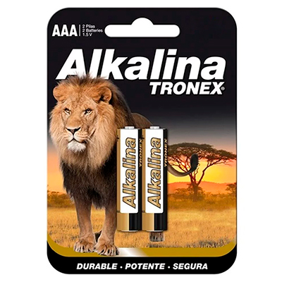BATERIA AAA ALKALINA TRONEX X2